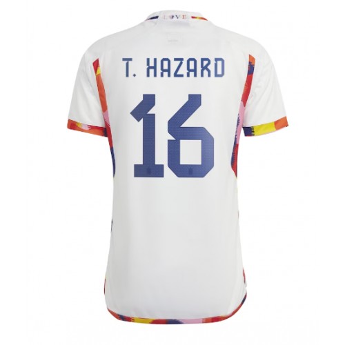 Belgia Thorgan Hazard #16 Koszulka Wyjazdowych MŚ 2022 Krótki Rękaw